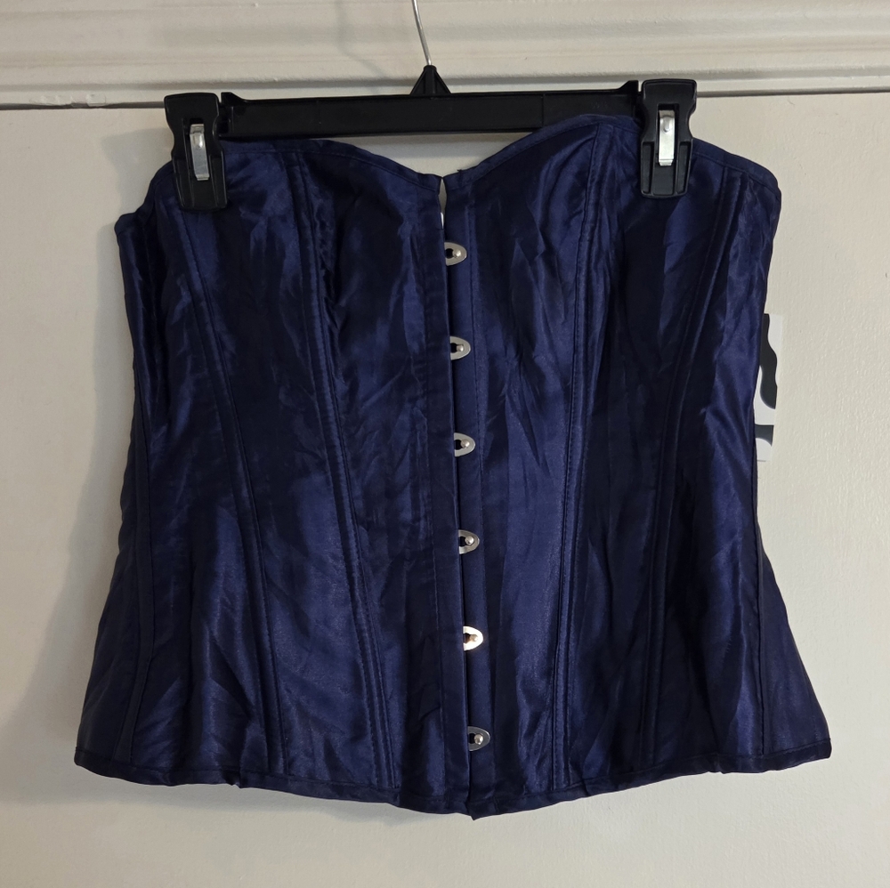 Dark Blue Size Large Corset Top